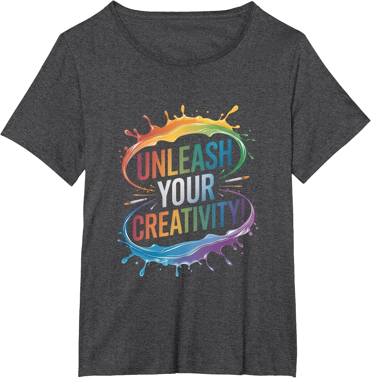 Unleash Your Creativity! - Artistic Creative T-Shirt - Dark Heather Grey