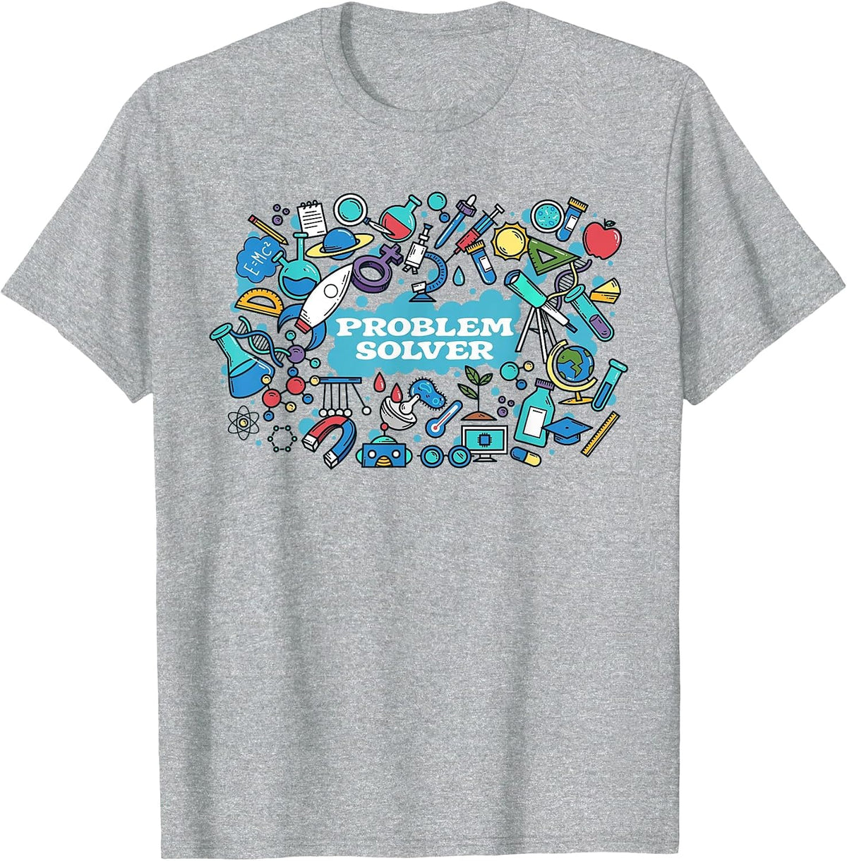 Problem Solver Troubleshooter Solution Finder Engineer T-Shirt - Heather Grey