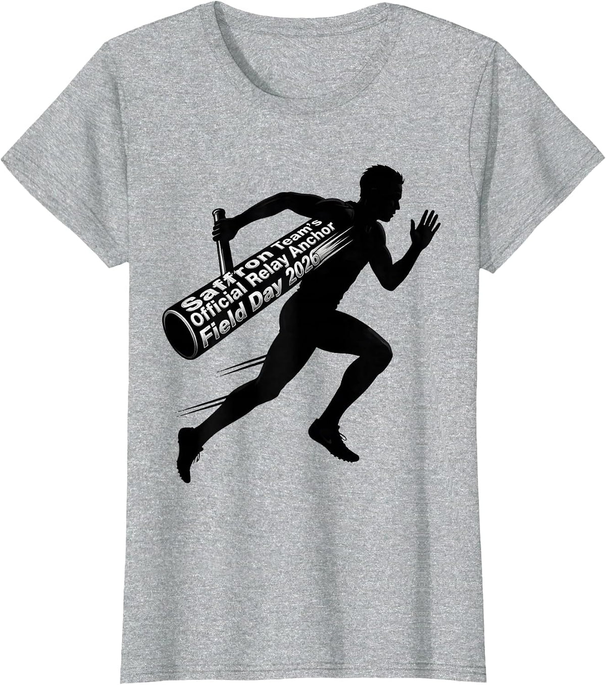 Women's Saffron Team's Official Relay Anchor — Field Day 2026 T-Shirt - Heather Grey