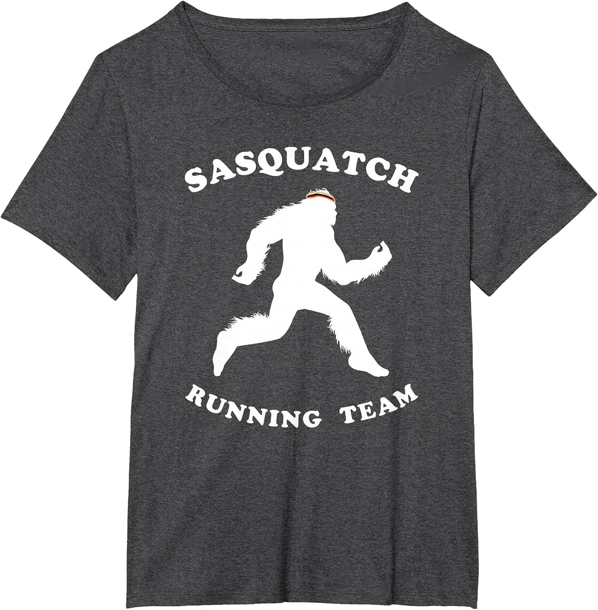 Sasquatch Running Team Bigfoot Marathon Runner T-Shirt - Dark Heather Grey