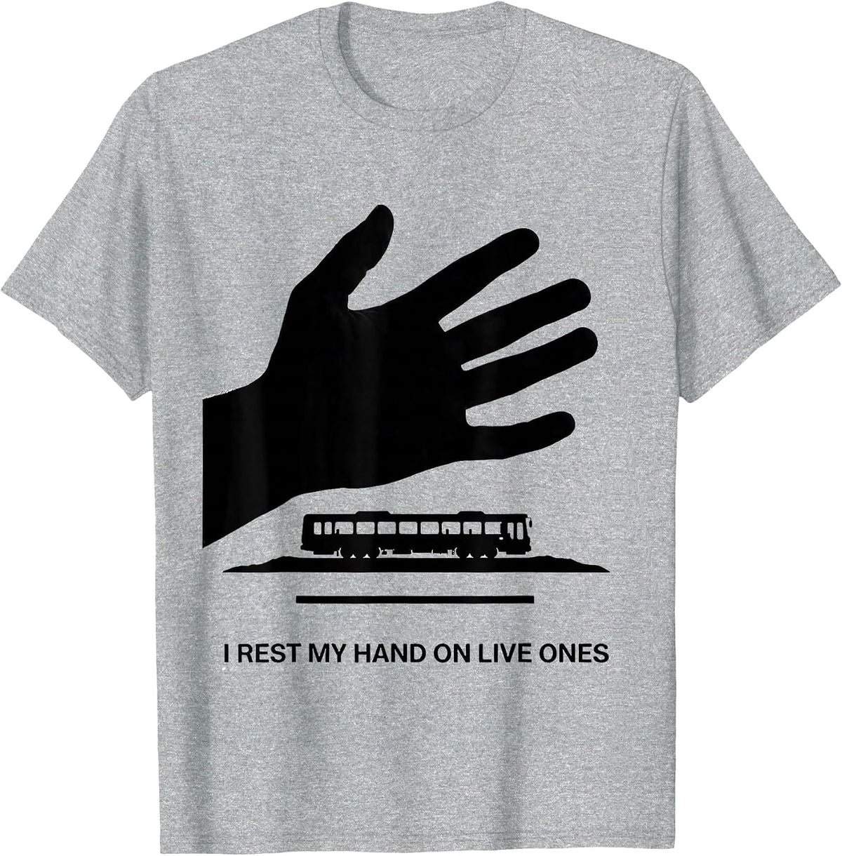 Men's I Rest My Hand On Live Ones Funny Electrician Lineman Gift T-Shirt - Heather Grey
