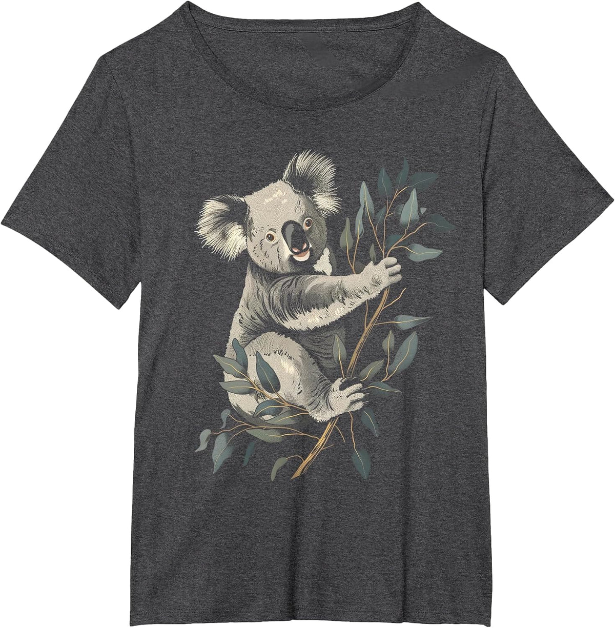 Koala Eucalyptus Funny Koala Bear Australia T-Shirt - Dark Heather Grey