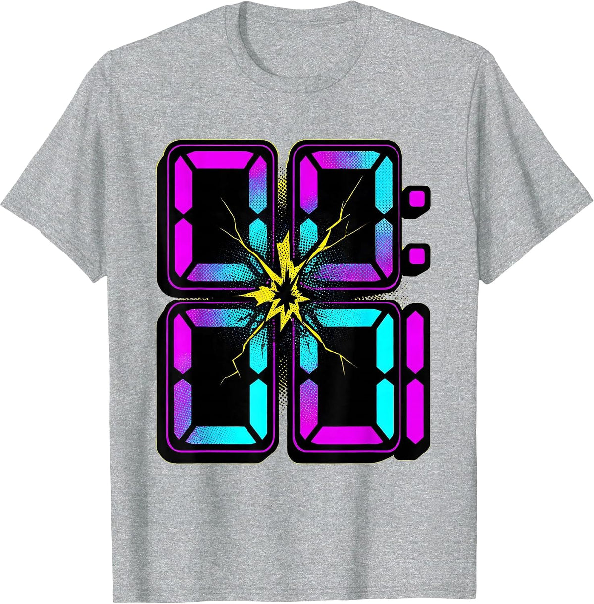 Men's Y2K Millennium Countdown Clock One Second T-Shirt - Heather Grey