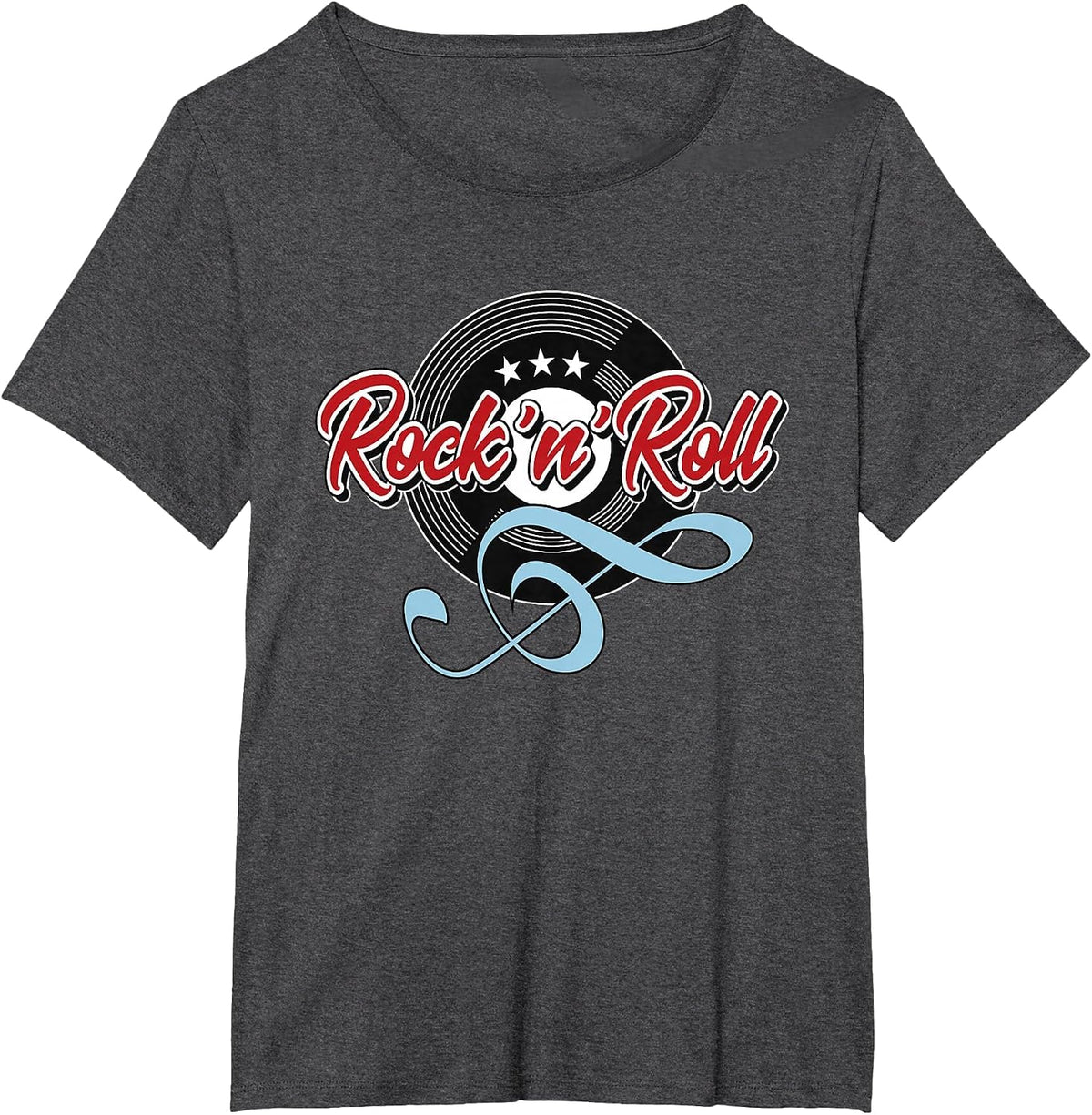 Rock N Roll 50s Sock Hop Dance Women Men Rockabilly Greaser T-Shirt - Dark Heather Grey