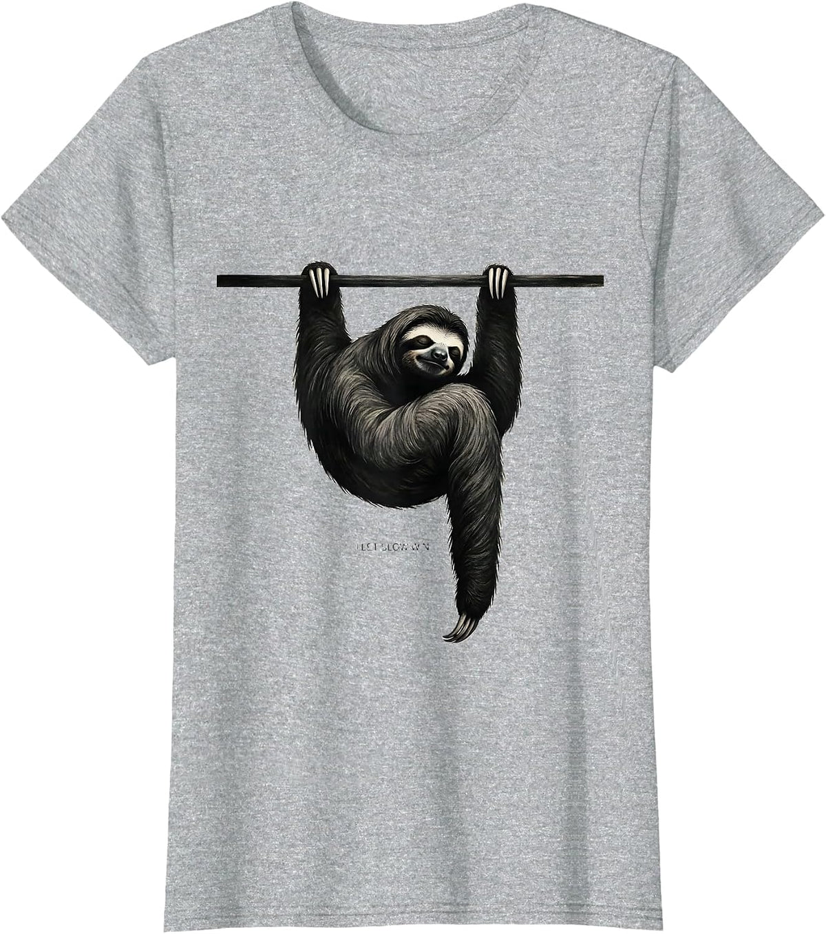 I Let Slow Win Funny Sloth Humor Gift for Sloth Lovers T-Shirt - Heather Grey