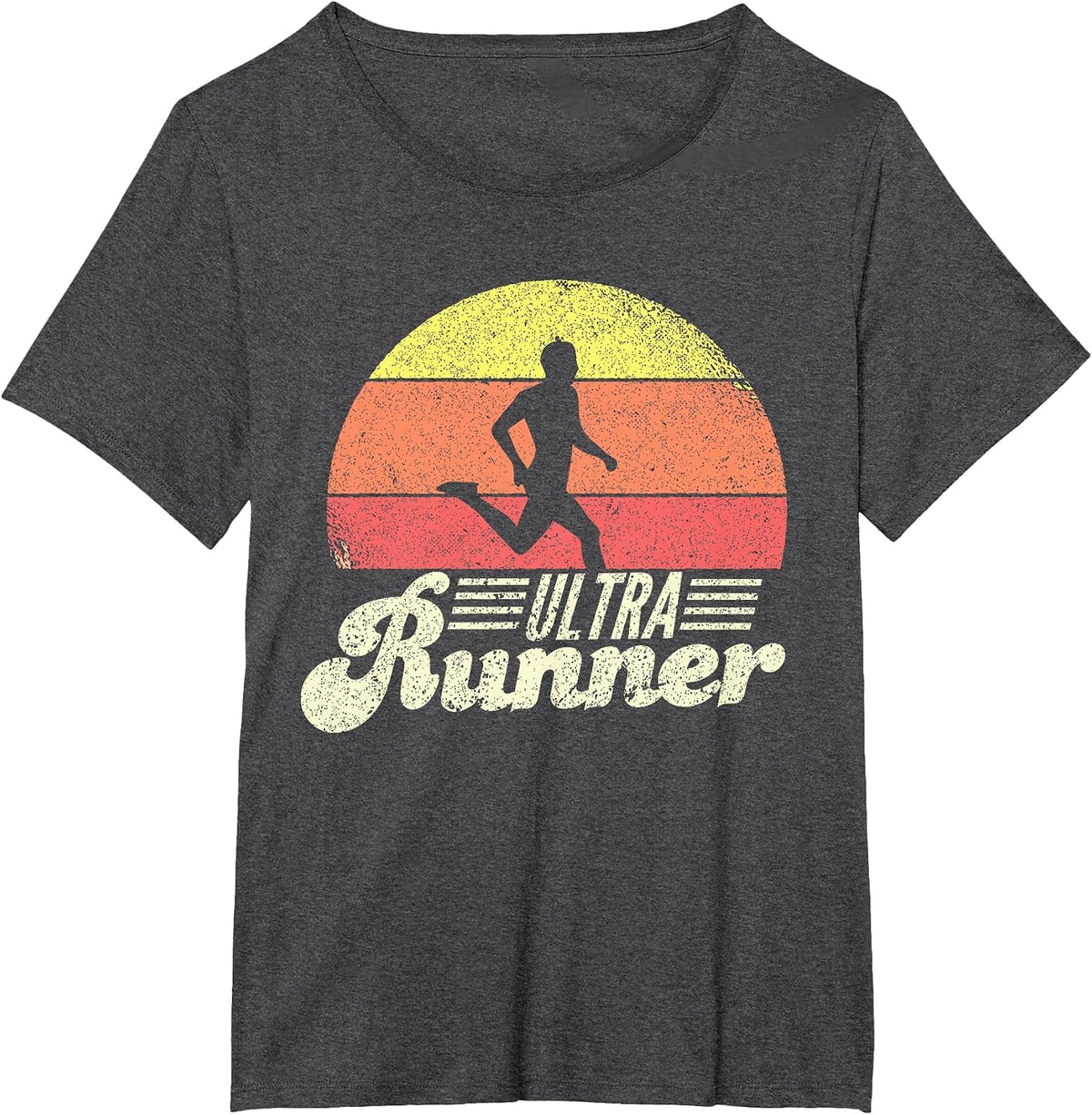 Ultra Runner Classic Retro Vintage Ultramarathon T-Shirt - Dark Heather Grey