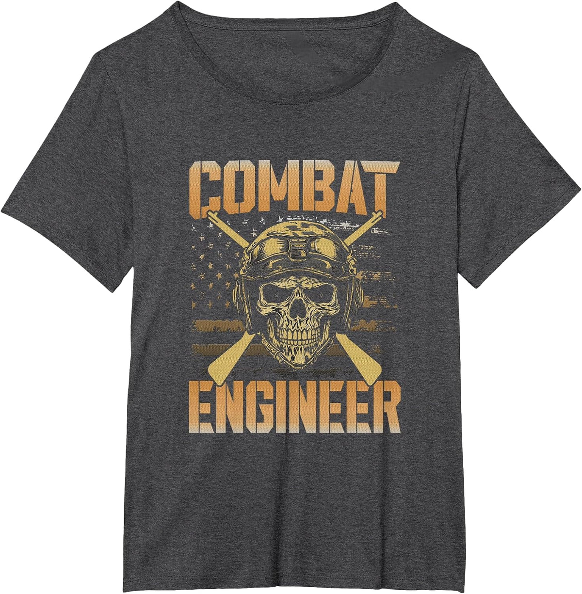 Battle Engineer Day of Veterans Use War Veteran T-Shirt - Dark Heather Grey