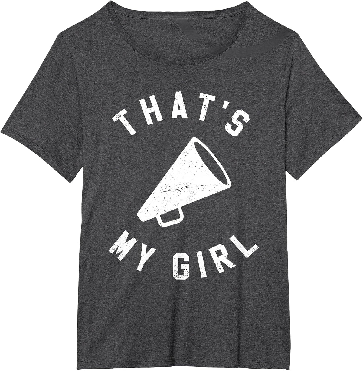 That's My Girl Cheerleading T-Shirt - Dark Heather Grey