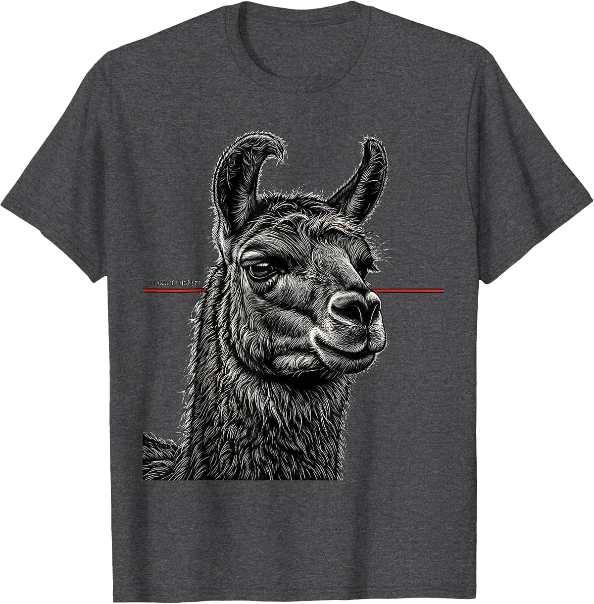 Llama Be Honest Funny Llama Humor Alpaca Squad T-Shirt - Dark Heather Grey