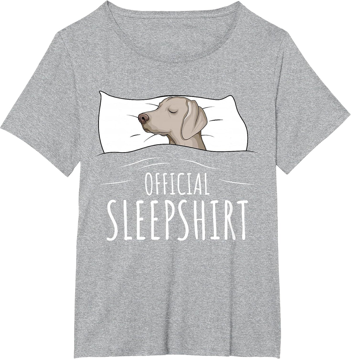 Weimaraner Dog Official Sleepshirt T-Shirt - Heather Grey