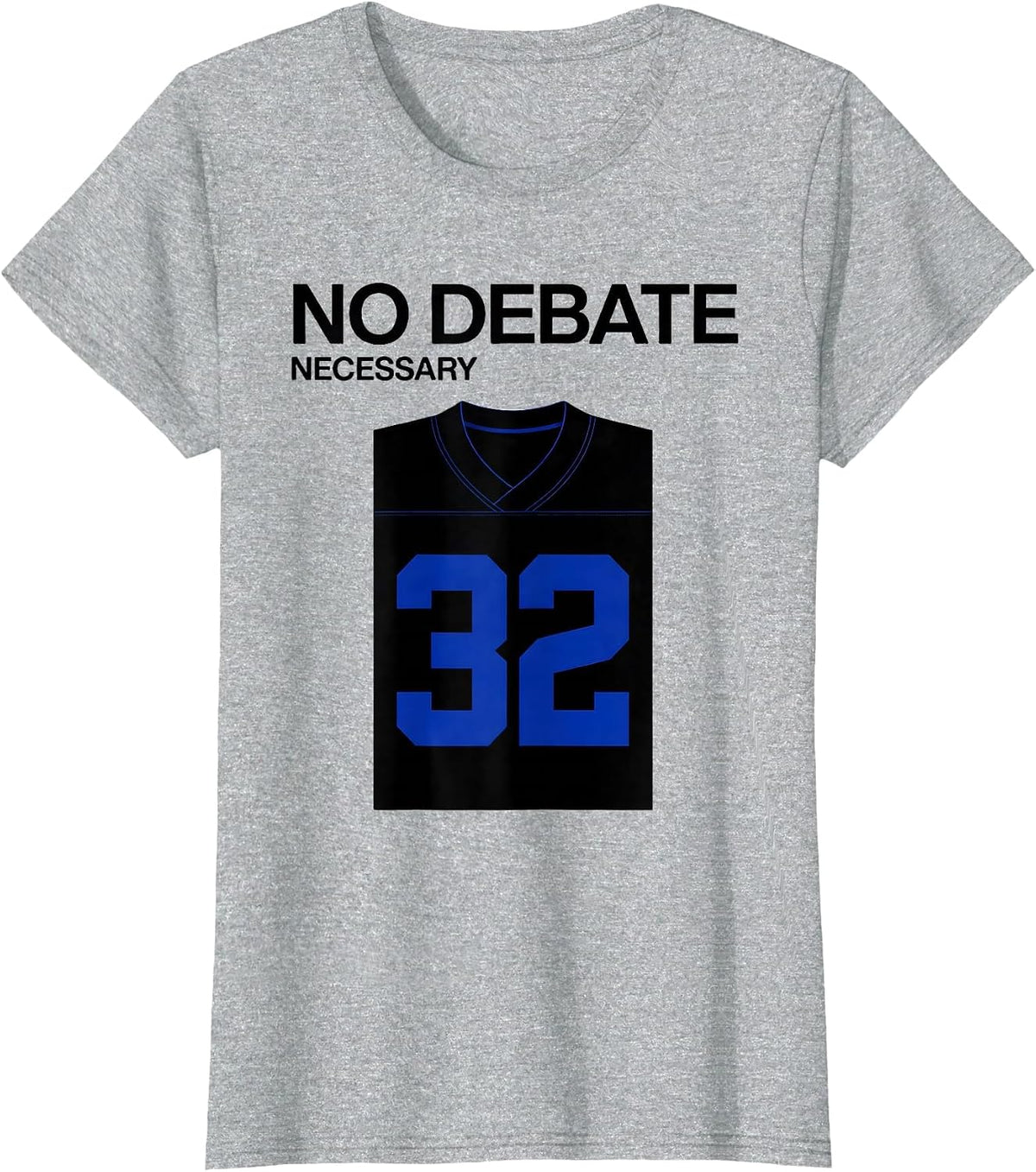 Women's No Debate Necessary GOAT Basketball Legend Tribute Sports T-Shirt - Heather Grey