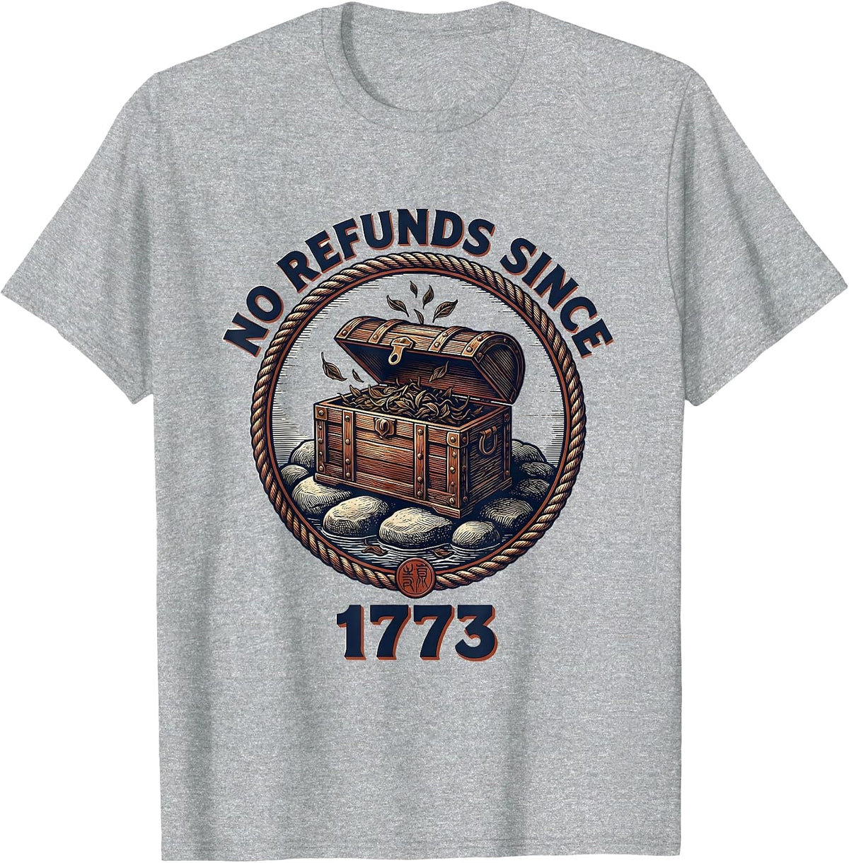Men's No Refunds Since 1773 Funny History Teacher 4th of July T-Shirt - Heather Grey