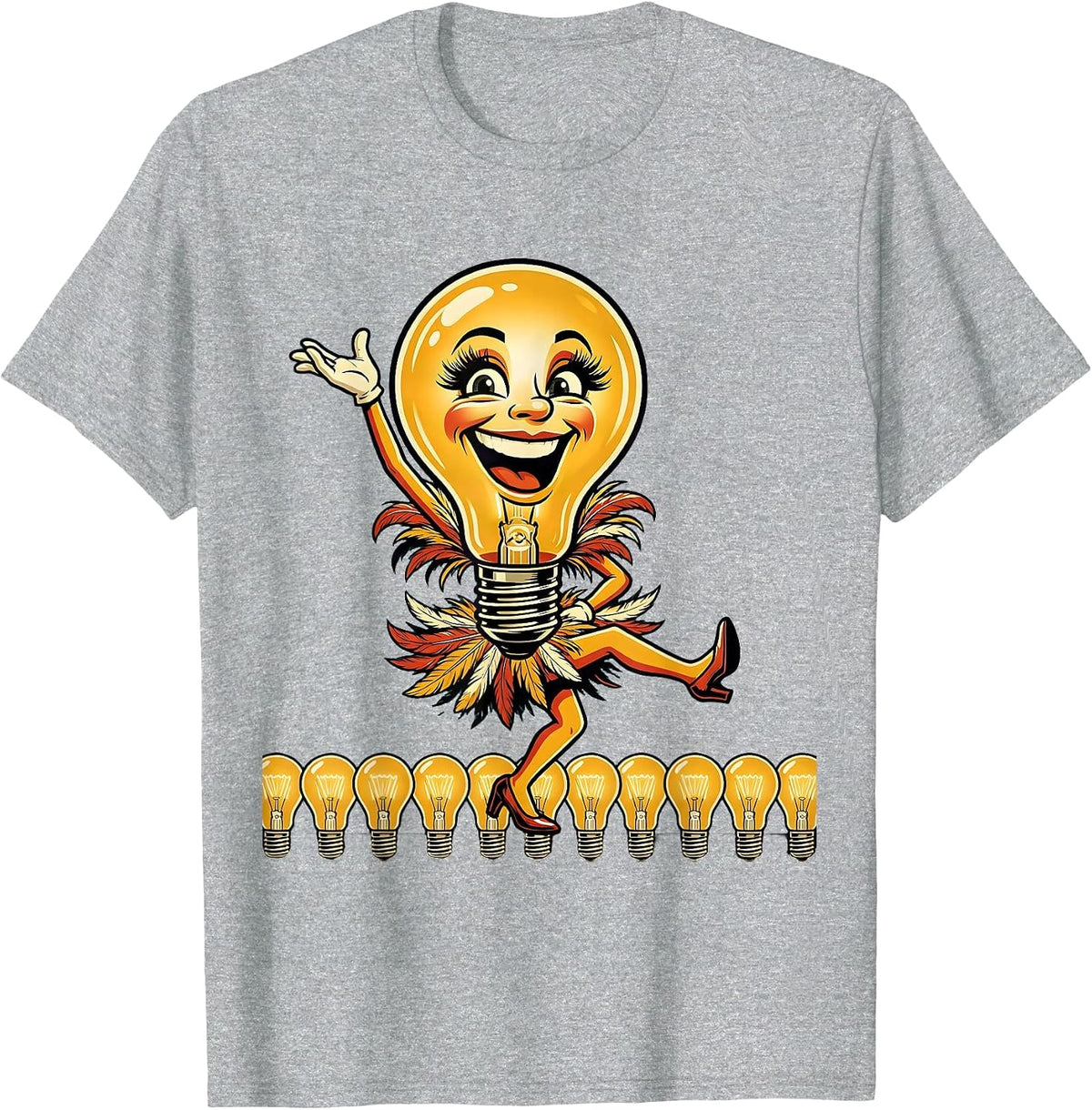 Men's In My Showgirl Era Stage Footlights Dancer T-Shirt - Heather Grey