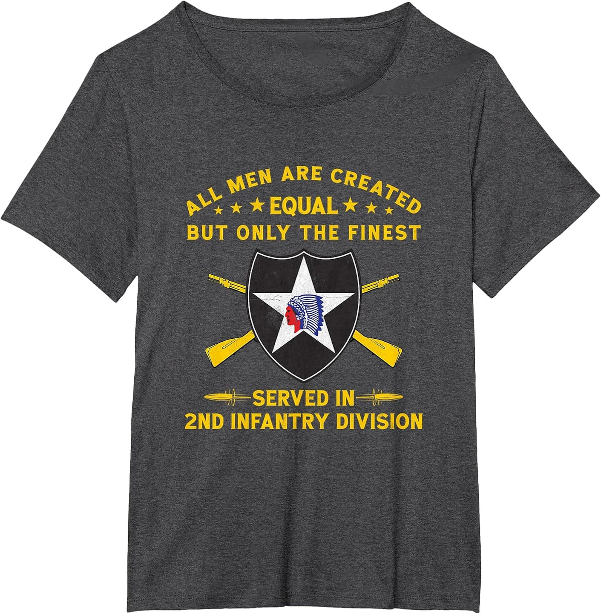 2nd Infantry Division Veteran Camp Humphreys South Korea Tee T-Shirt - Dark Heather Grey