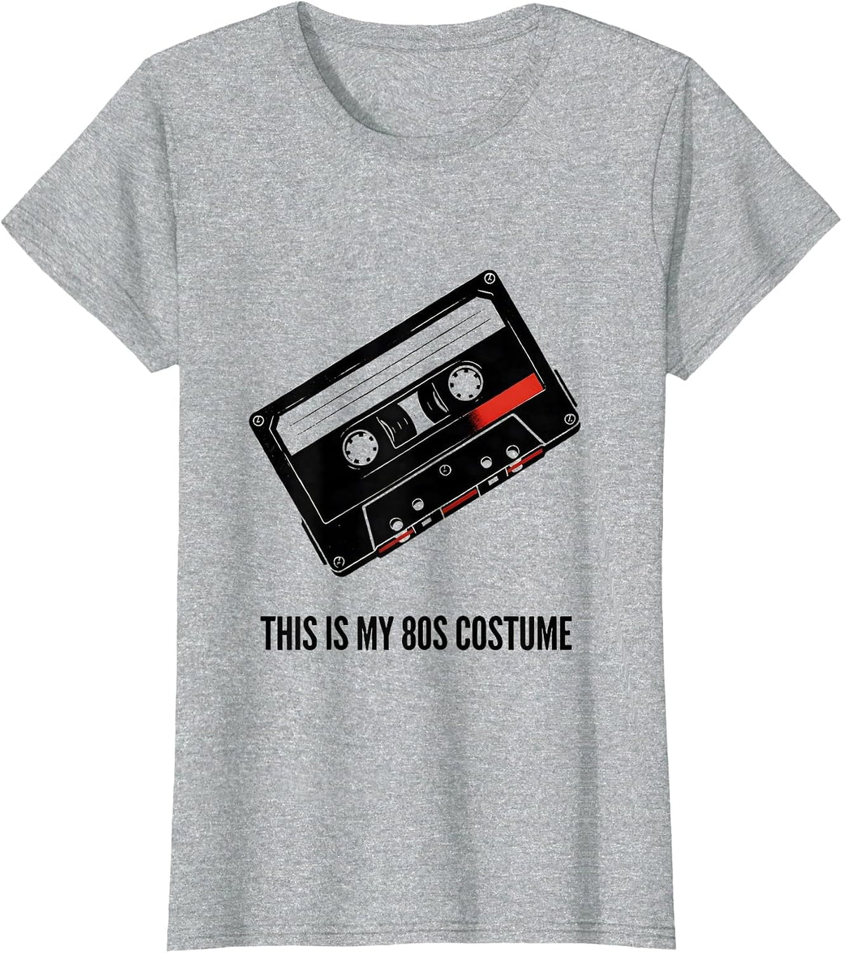 This Is My 80s Costume Funny Retro Party Throwback T-Shirt - Heather Grey