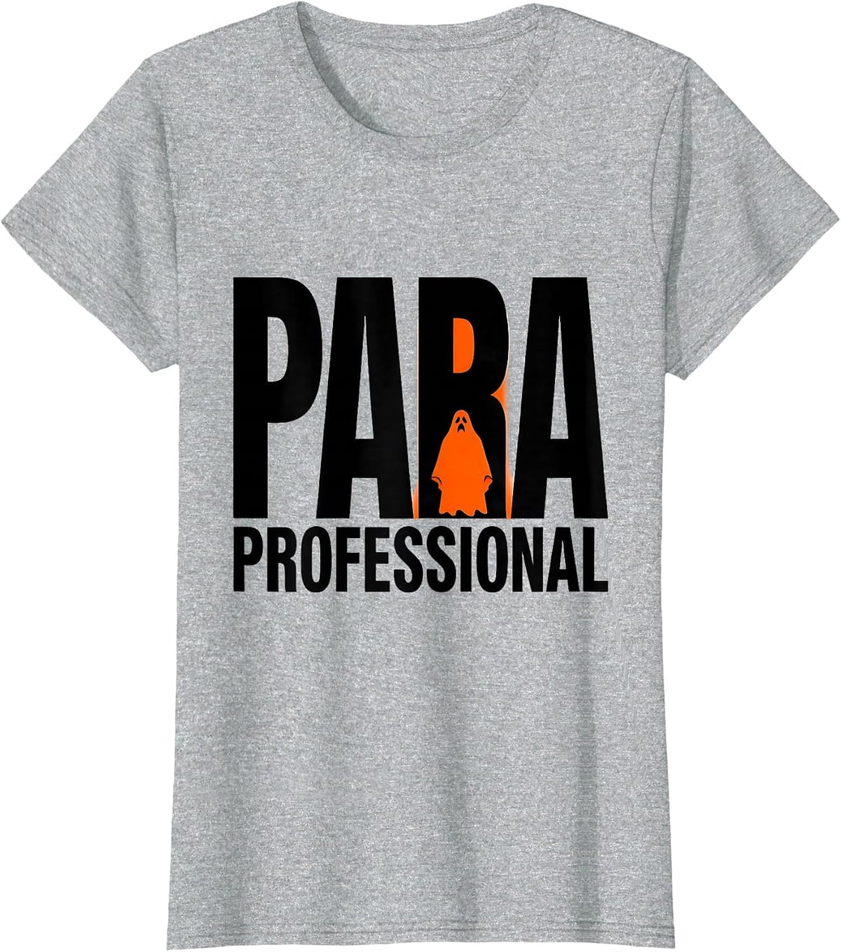 Para Professional New Wave Typography Halloween Costume T-Shirt - Heather Grey