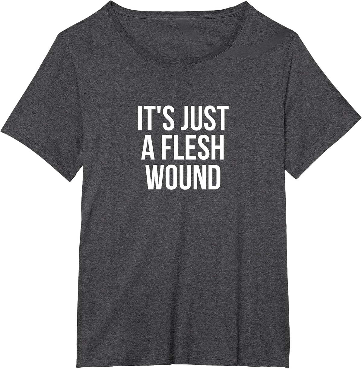 It's Just A Flesh Wound Gaming T-Shirt T-Shirt - Dark Heather Grey