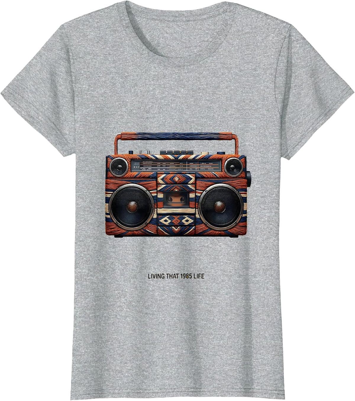 Living That 1985 Life Vintage Retro Design T-Shirt - Heather Grey