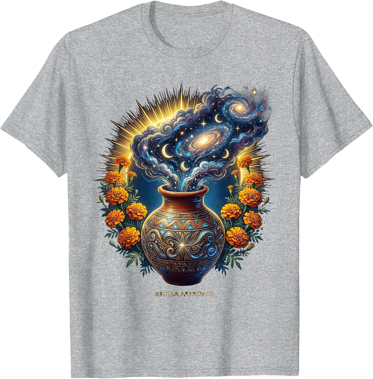Men's Abuela Approved Latina Heritage Design T-Shirt - Heather Grey