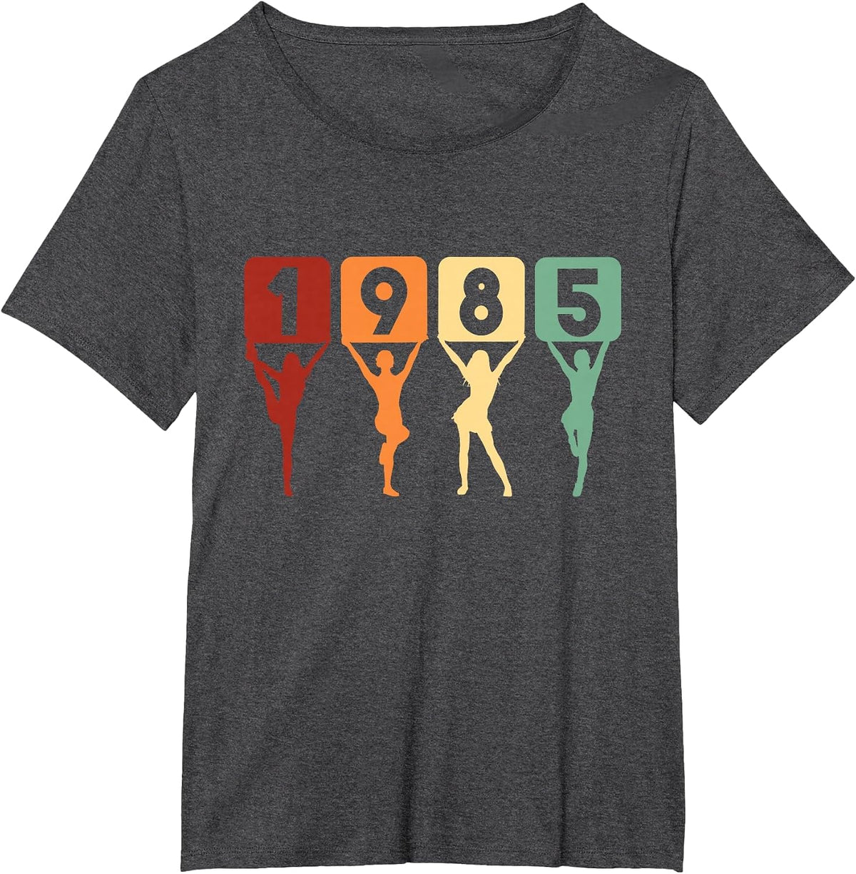 Birth Year 1985 Birthday T-Shirt - Dark Heather Grey