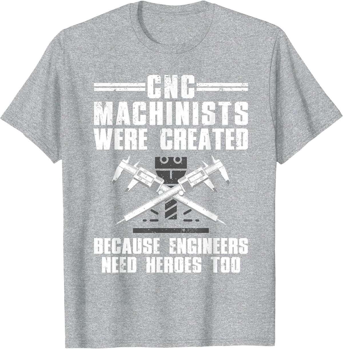 Cool CNC Machinist Art for Men Women CNC Machine Machinist T-Shirt - Heather Grey