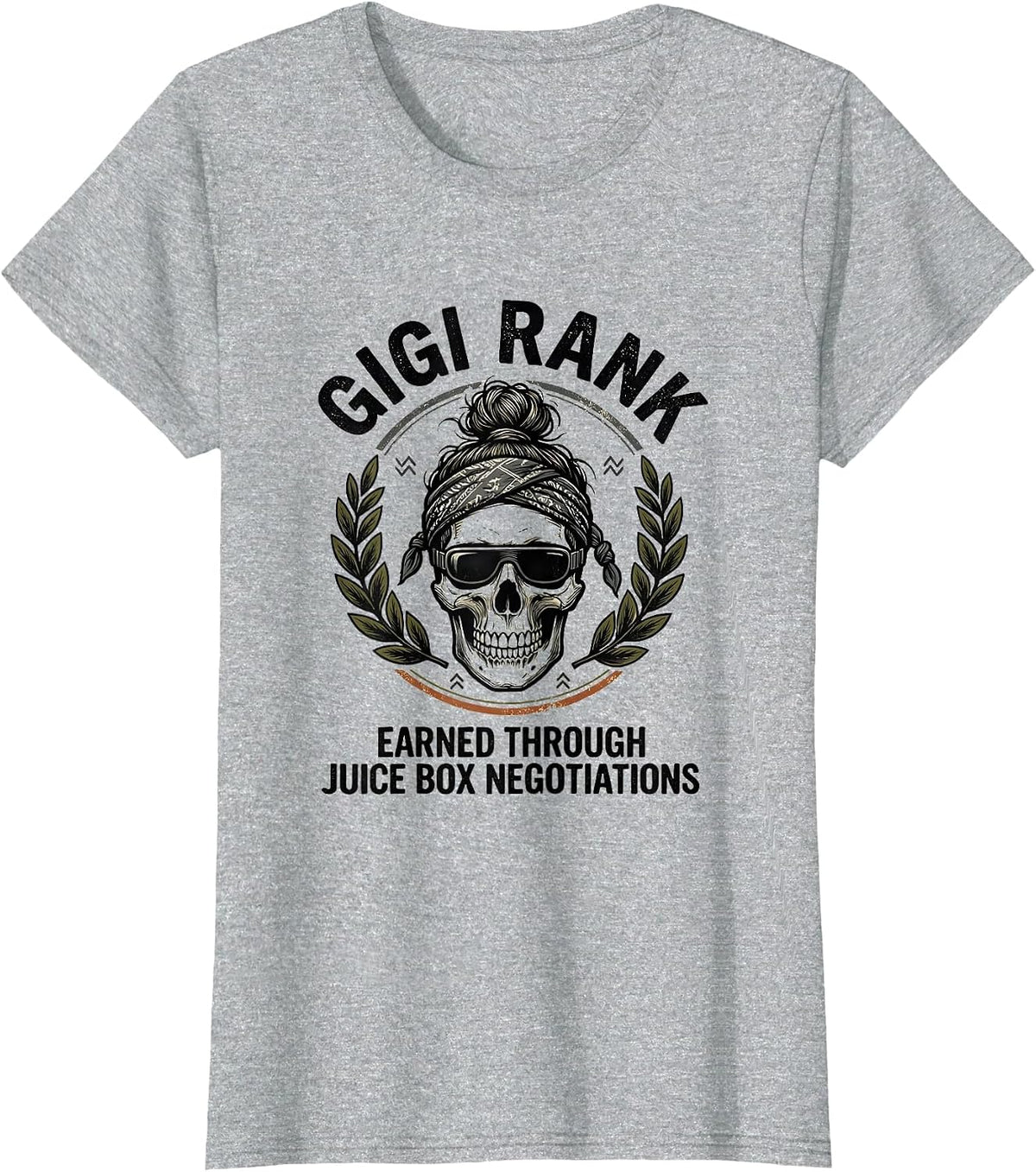 Gigi Rank, Earned Through Juice Box Negotiations Vintage T-Shirt - Heather Grey