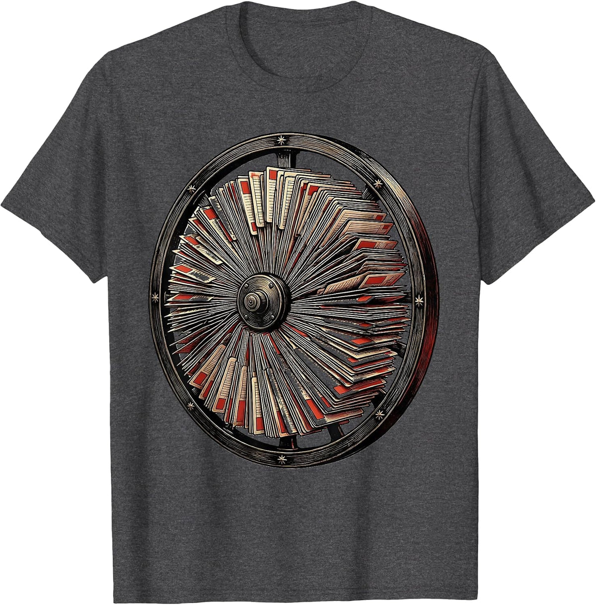 Men's I Cant But I Know A Guy Rolodex Design T-Shirt - Dark Heather Grey
