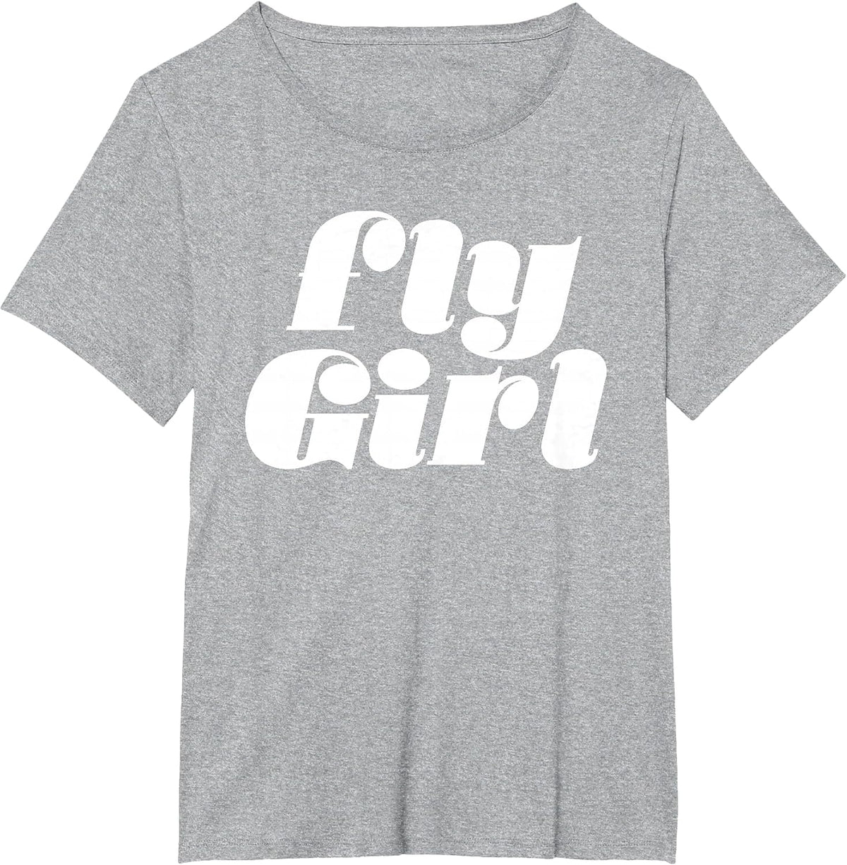 Fly Girl 80s 90s Old School Hip Hop T-Shirt - Heather Grey