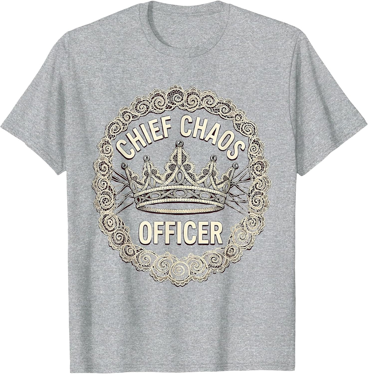 Men's Chief Chaos Officer Chaos Coordinator Design T-Shirt - Heather Grey