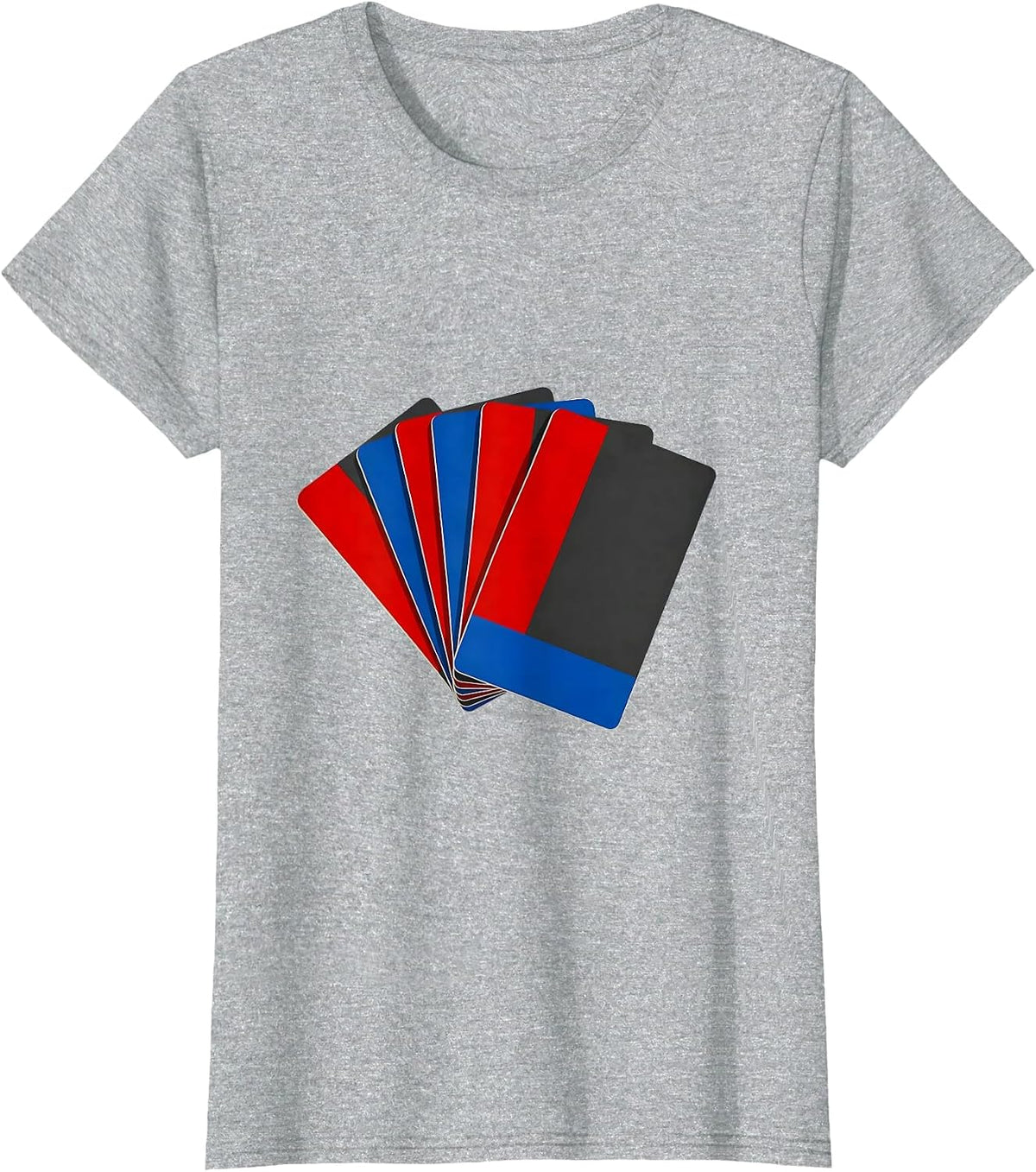 Women's Flags World Geography Enthusiast Minimalist Gift T-Shirt - Heather Grey