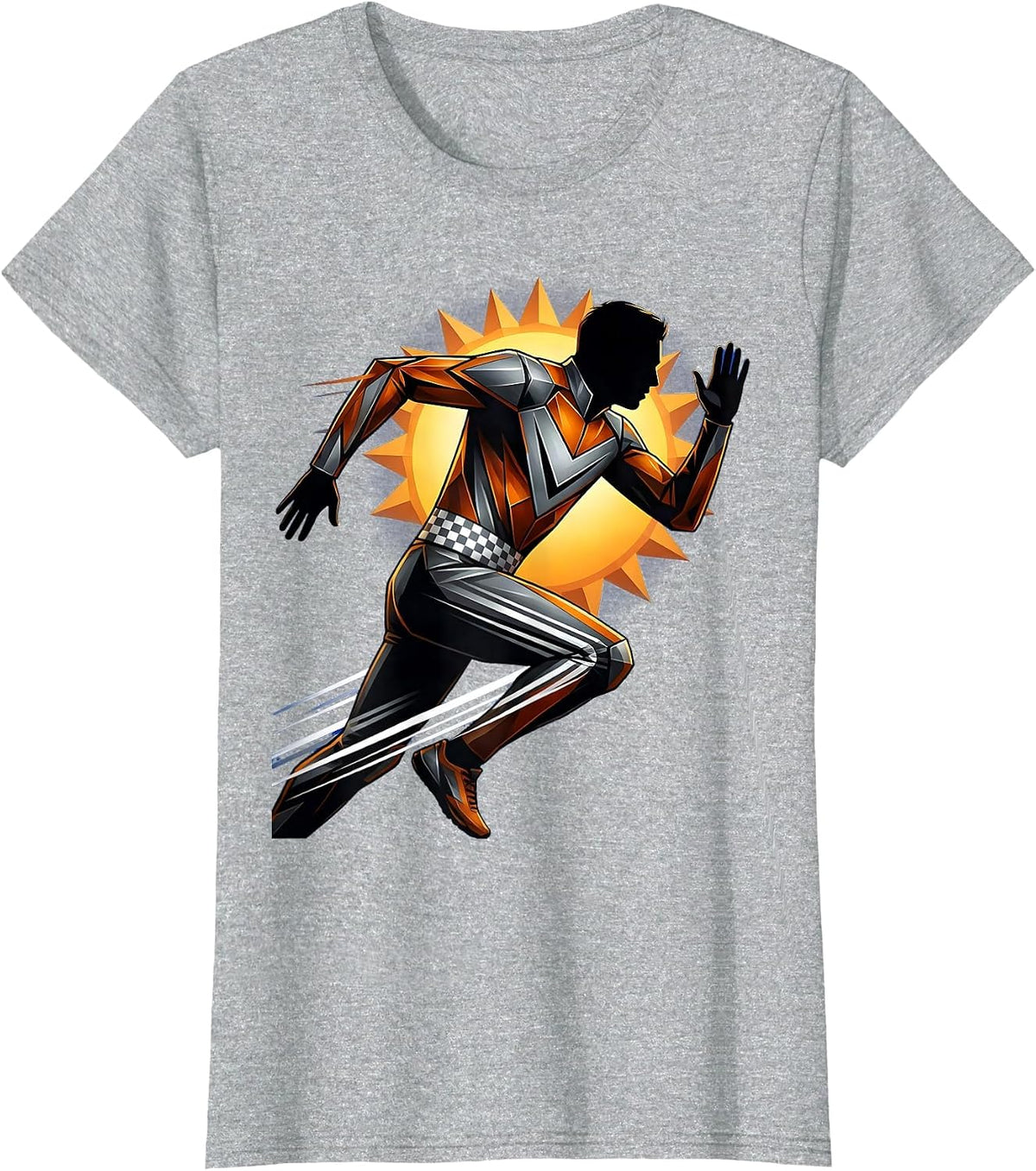 Women's Marathon Runner Desert Heat Endurance Graphic T-Shirt - Heather Grey
