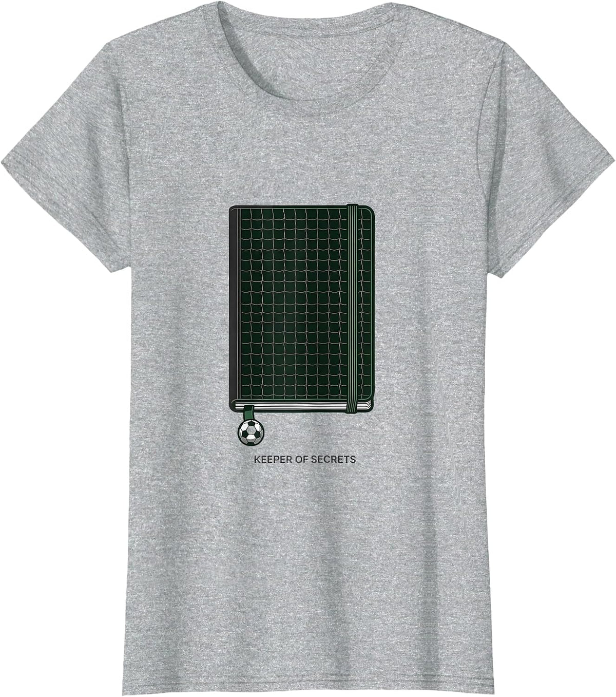 Keeper Of Secrets Minimalist Soccer Player Gift For Kids T-Shirt - Heather Grey
