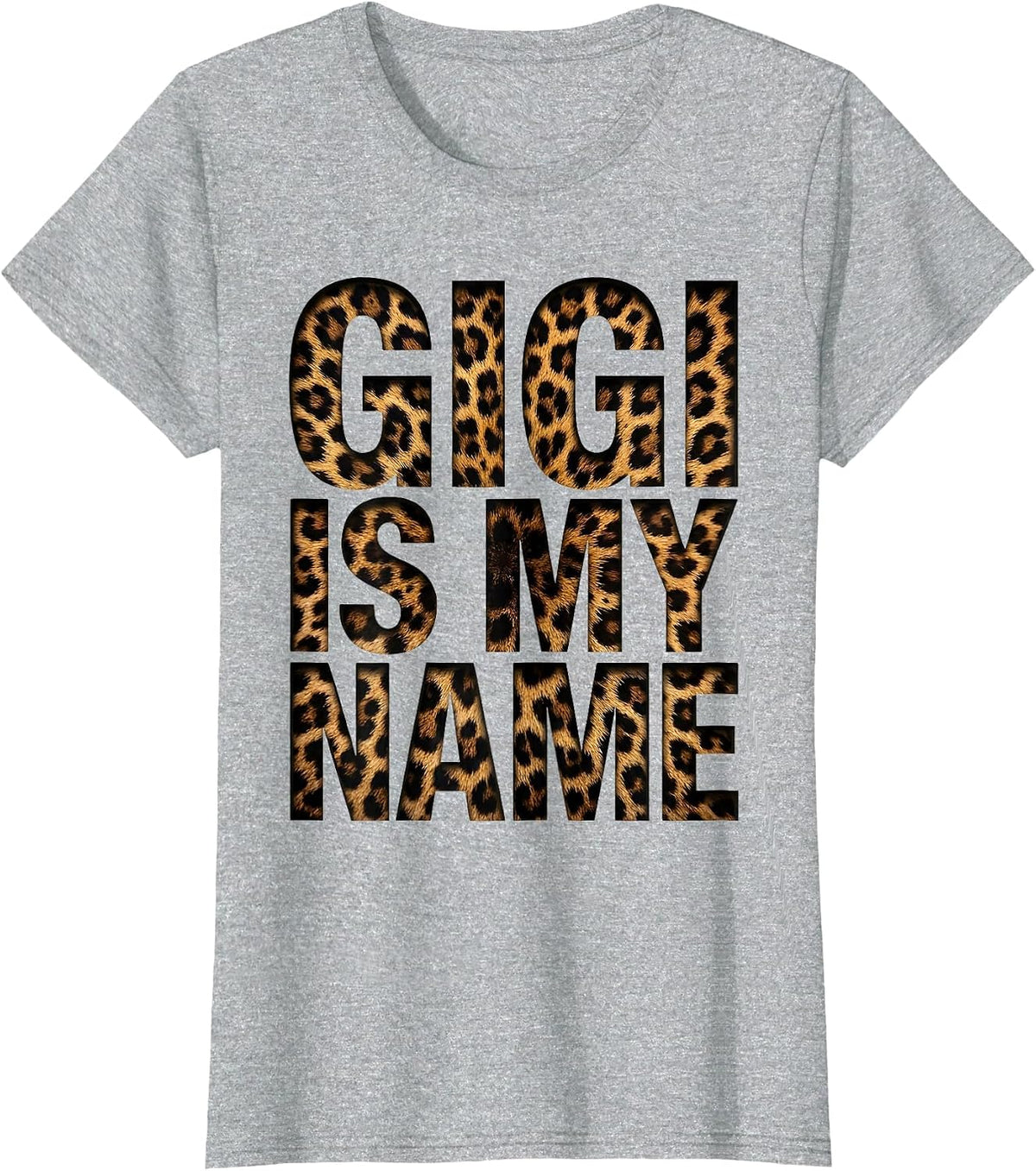 Women's Gigi Is My Name Proud Grandma Design T-Shirt - Heather Grey