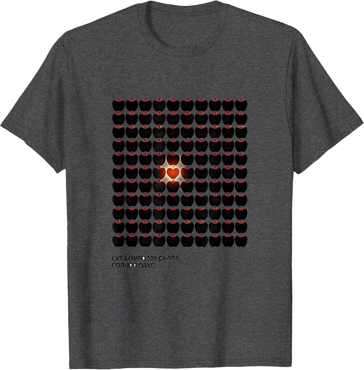 Men's I've Loved My Class For 100 Days Teacher Appreciation T-Shirt - Dark Heather Grey