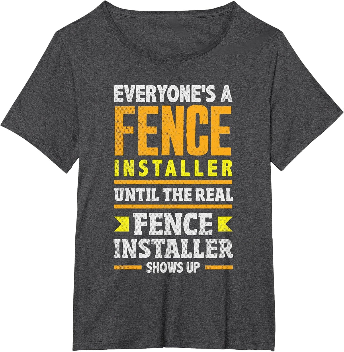 Funny Fencing Specialist Saying Fence Installer T-Shirt - Dark Heather Grey
