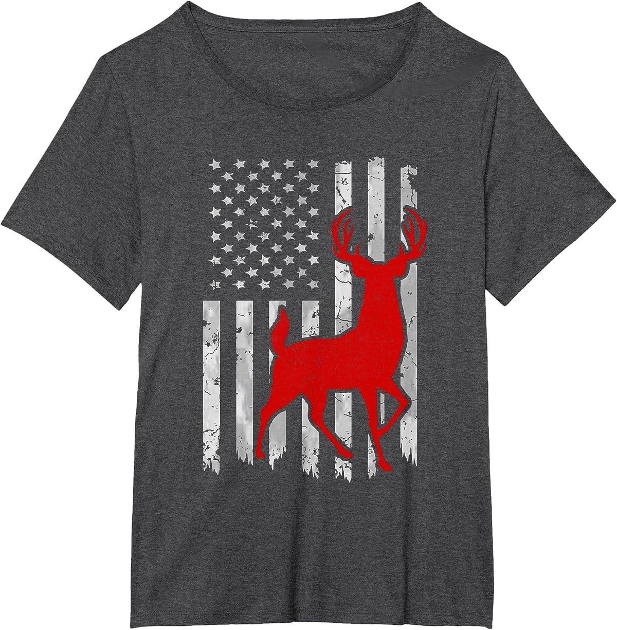 Deer Crossbow Hunter Whitetail Hunt Archery Bow Men & Women T-Shirt - Dark Heather Grey