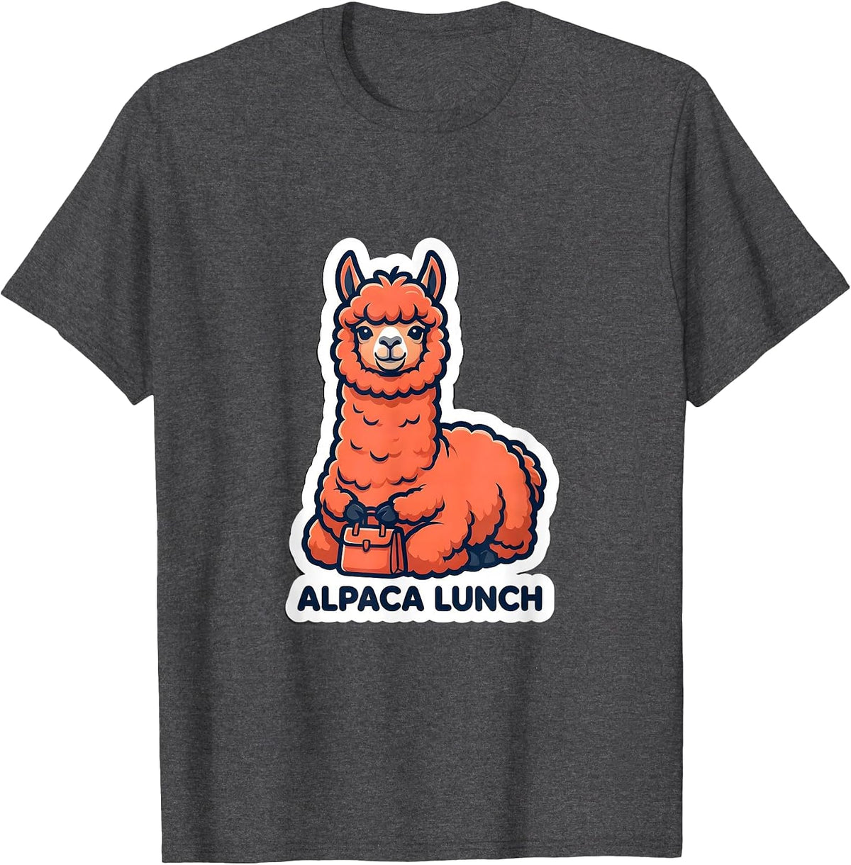 Alpaca Lunch Funny Alpaca Yoga Paramedic Humor T-Shirt - Dark Heather Grey