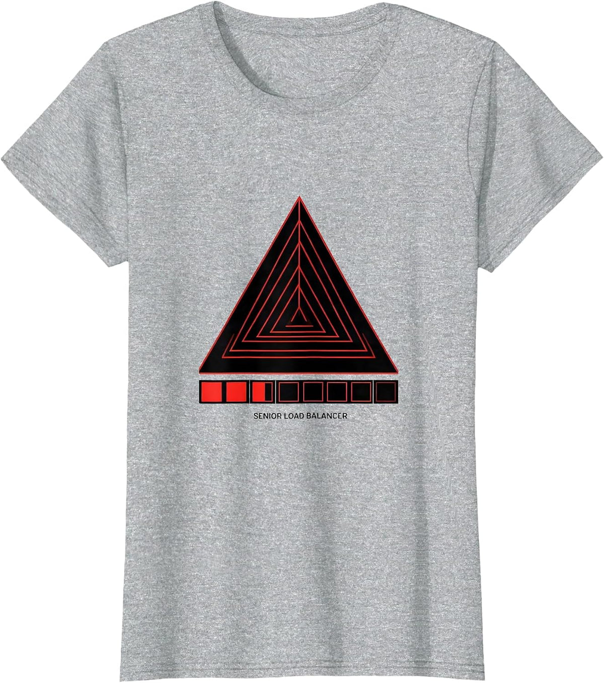Women's Senior Load Balancer Funny Electrician Engineer Trade Humor T-Shirt - Heather Grey