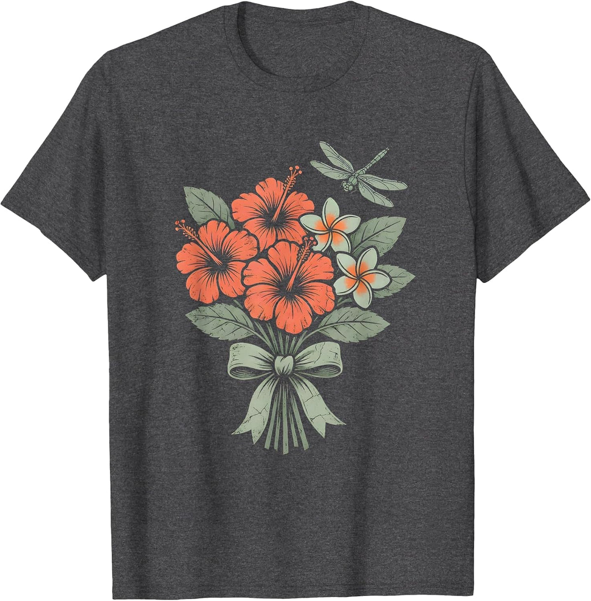Hawaiian Volcanic Eruption Ocean Shoreline Graphic T-Shirt - Dark Heather Grey