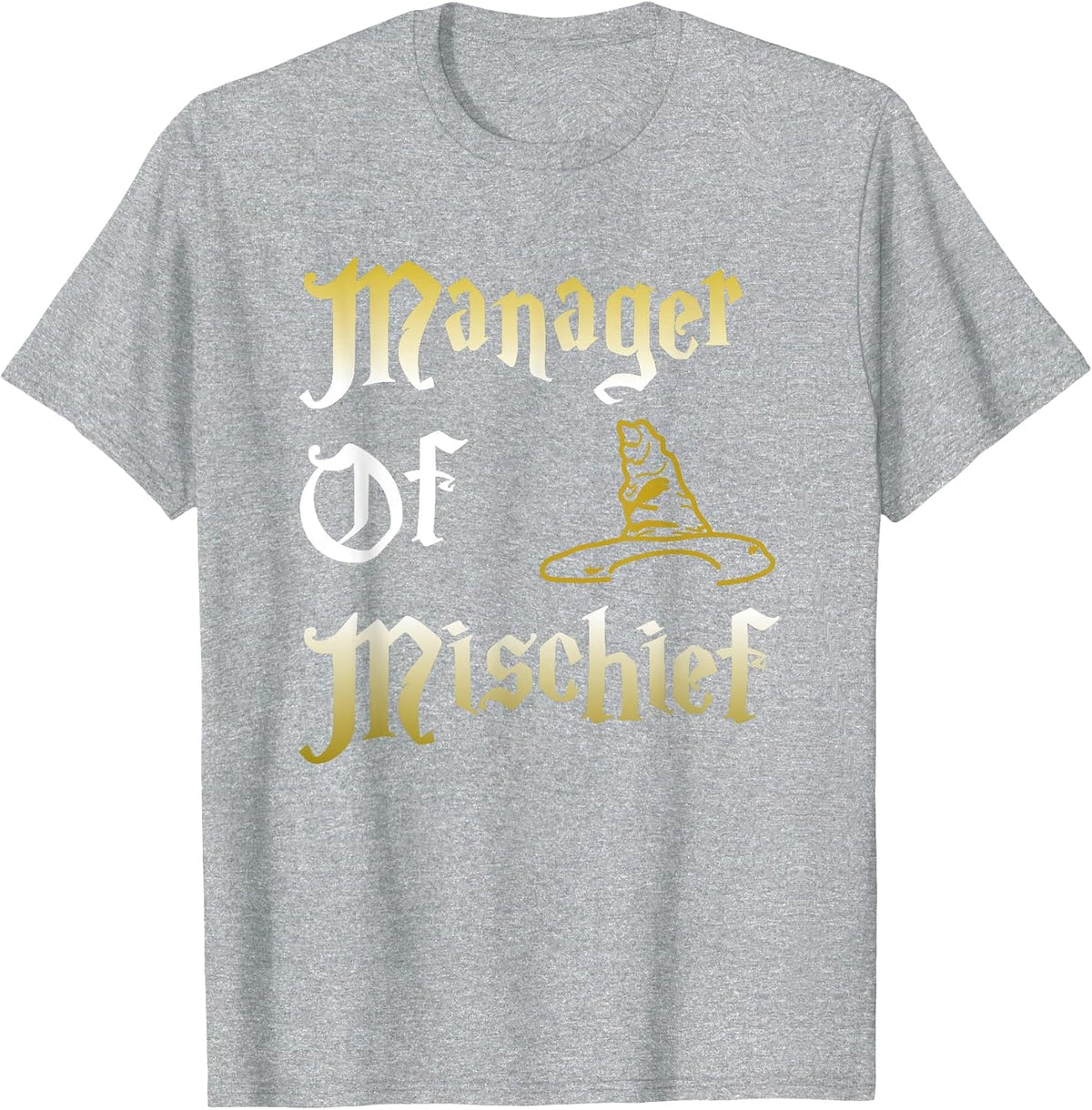 Manager of Mischief Magic Mother Mischief Manager Mother's Day T-Shirt - Heather Grey