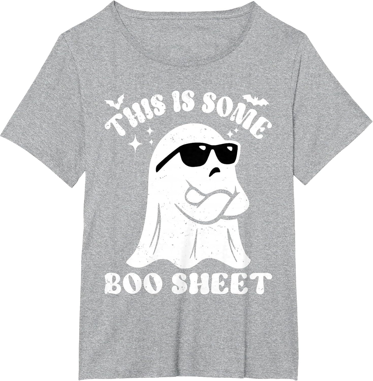 Funny Halloween Boo Ghost Sunglasses This is Some Boo Sheet T-Shirt - Heather Grey