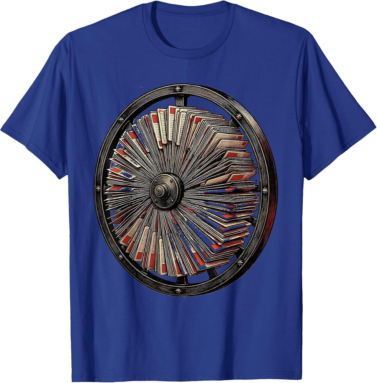 Men's I Cant But I Know A Guy Rolodex Design T-Shirt - Royal Blue