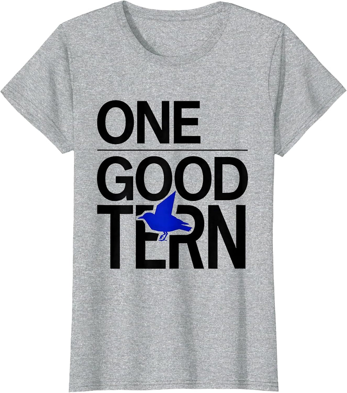 One Good Tern Funny Bird Watching Birding Bird Lover Gift T-Shirt - Heather Grey