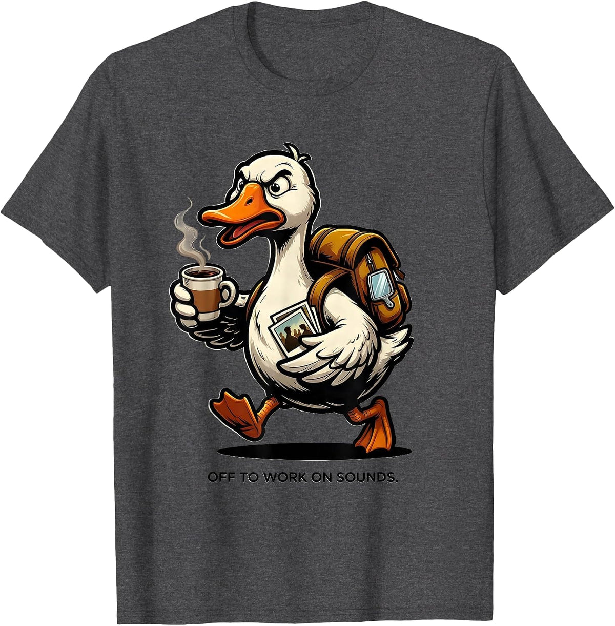Men's Off To Work On Sounds Funny Goose ABA Therapist T-Shirt - Dark Heather Grey