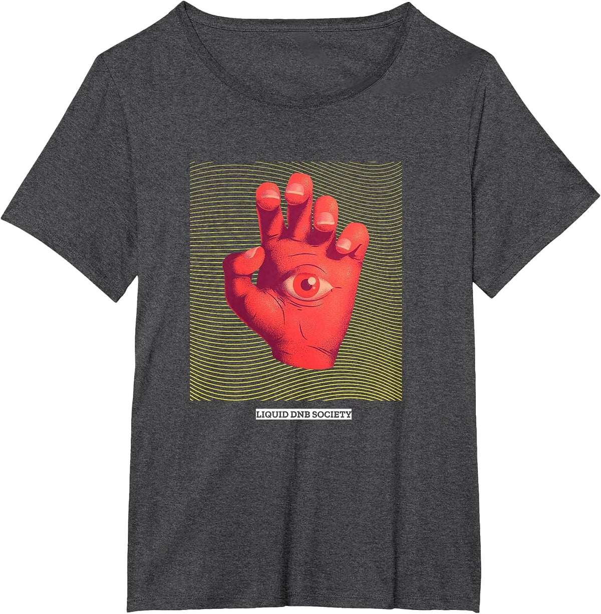 Liquid Drum and Bass DnB Funk Drum n Bass T-Shirt - Dark Heather Grey