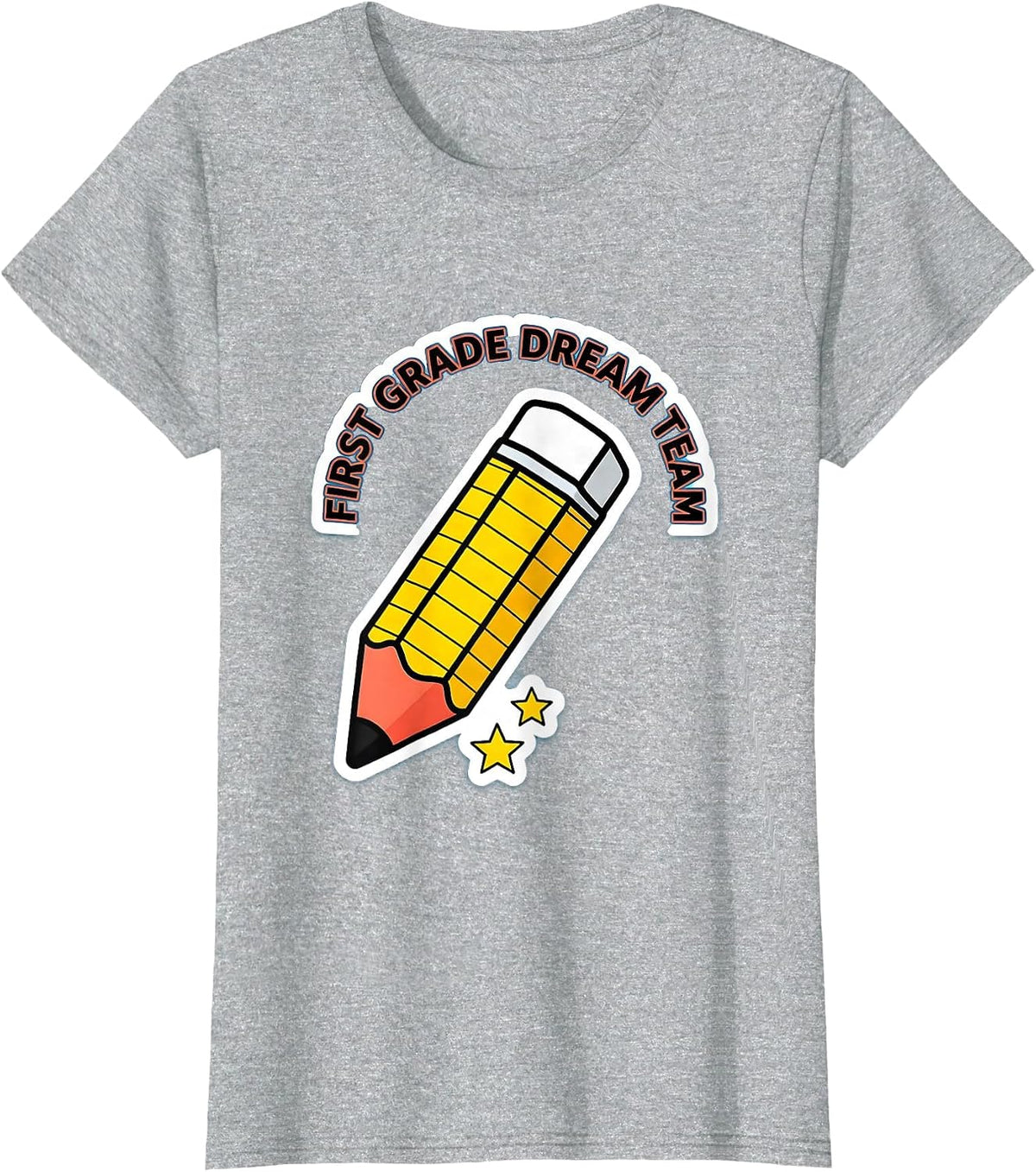 First Grade Dream Team Back To School Teacher Student Kids T-Shirt - Heather Grey