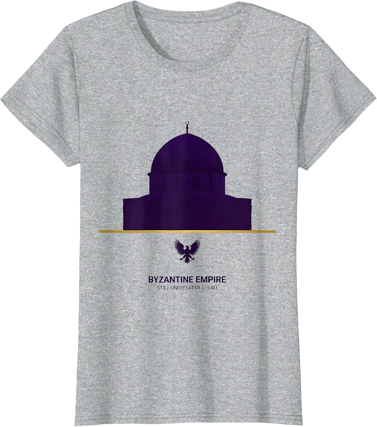Byzantine Empire, Still Undefeated 330 AD History Teacher T-Shirt - Heather Grey
