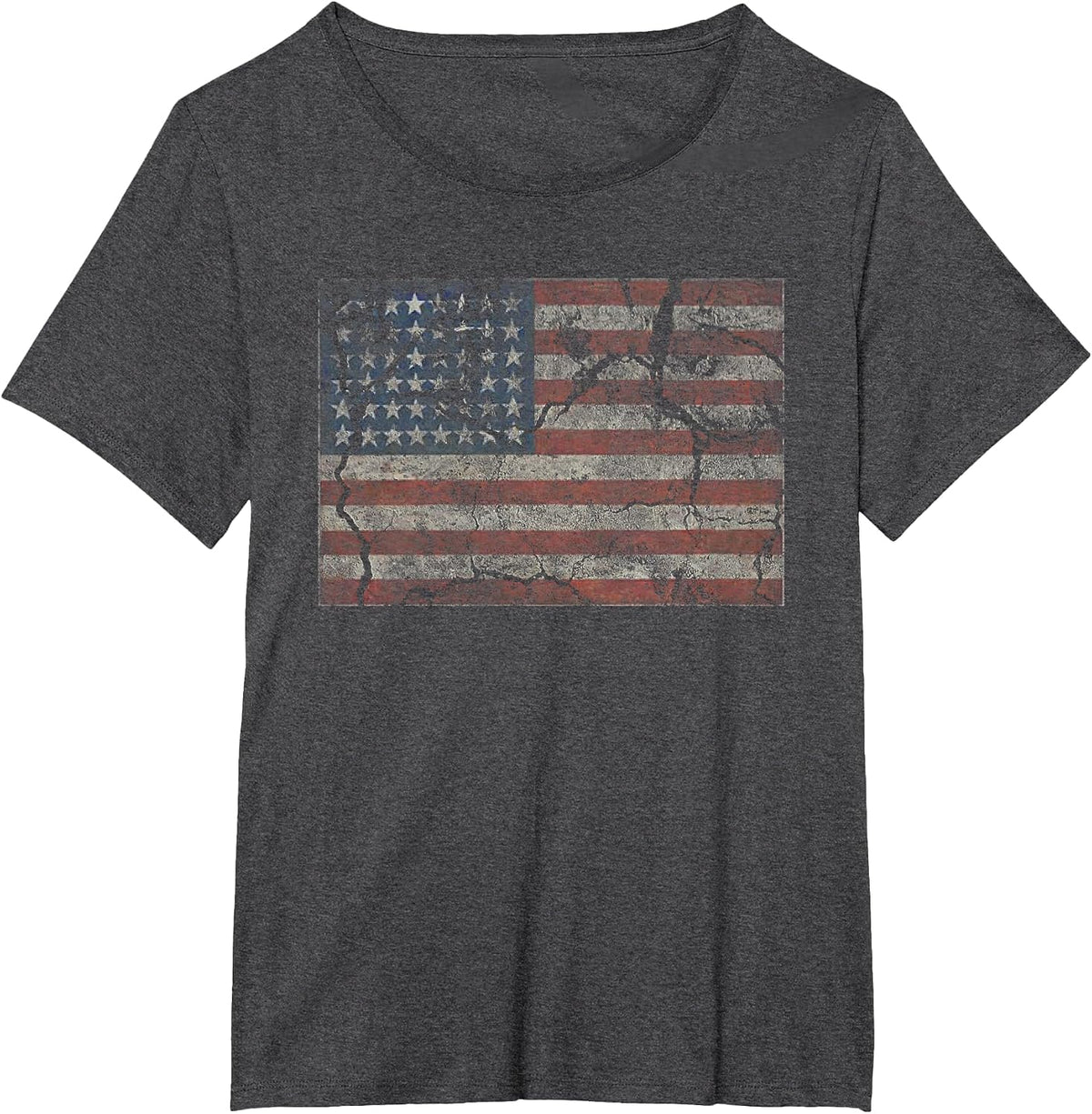 USA Glory Flag America Merica July 4th Old Country Redneck T-Shirt - Dark Heather Grey