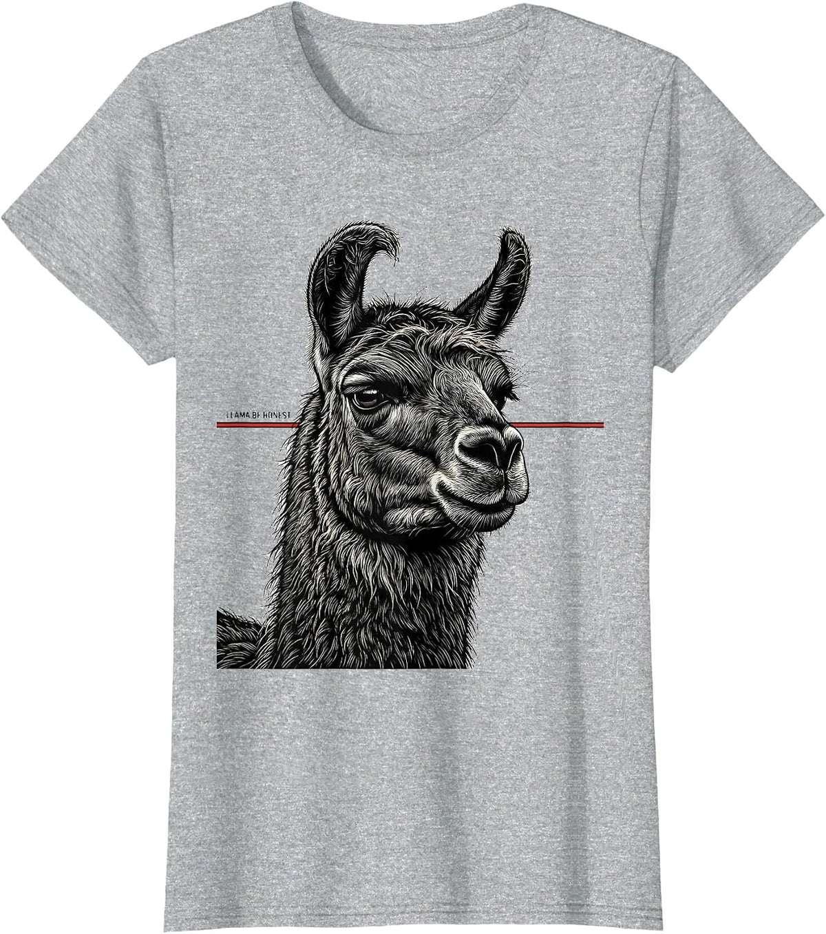 Llama Be Honest Funny Llama Humor Alpaca Squad T-Shirt - Heather Grey