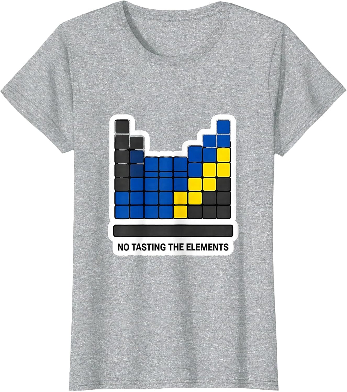 Women's No Tasting The Elements Funny Periodic Table Chemistry T-Shirt - Heather Grey